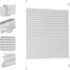Sekey Doppelrollo Klemmfix ohne Bohren für Fenster, Doppelrollo 80 cm breit, Duo Rollo Jalousie Sonnenschutz, 80x130cm, Weiß