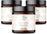bedrop Bee Cream Bienengiftsalbe hochdosiert (kühlend & wärmend) – Bienengiftcreme mit Bienenwachs & 8 Kräuterextrakten u.a. Aloe Vera, Ringelblume, Eukalyptus und Rosskastanie (3x 100g Sparset)